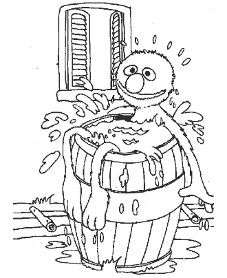 Sesame street coloring pages for kids