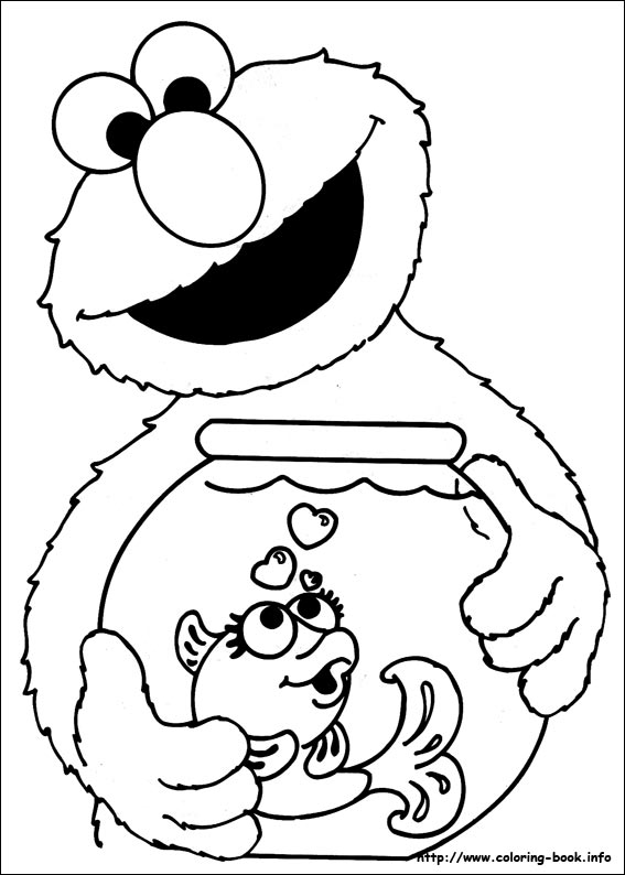 Sesame street coloring picture