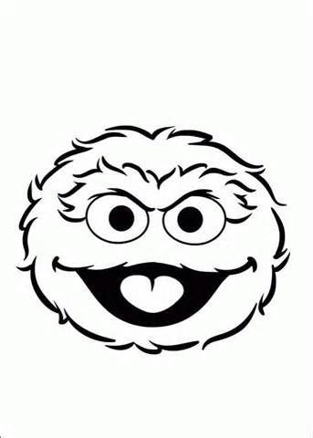 Oscar the grouch face sesame street coloring pages oscar the grouch coloring pages