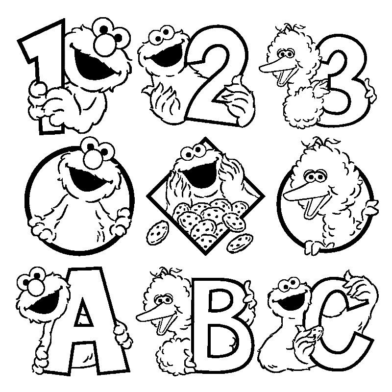 Sesame street coloring pages printable for free download