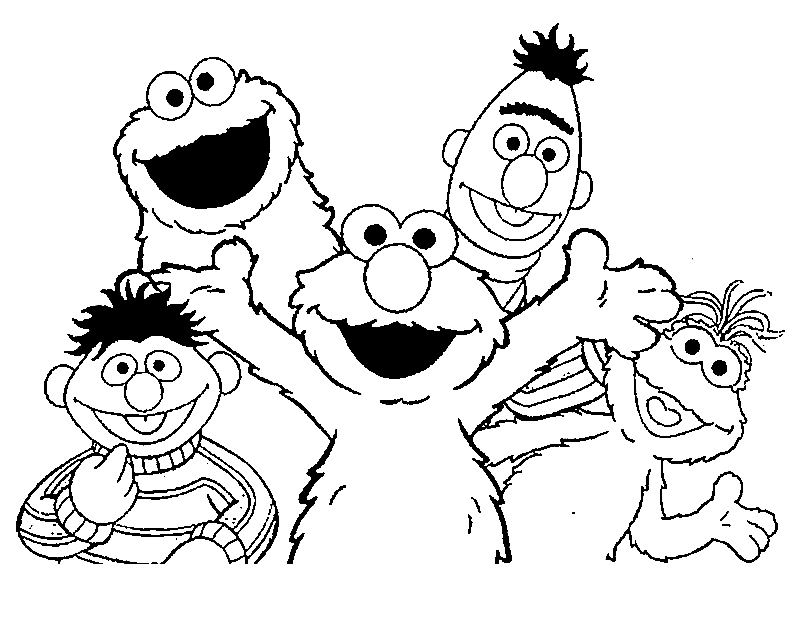 Sesame street coloring pages printable for free download