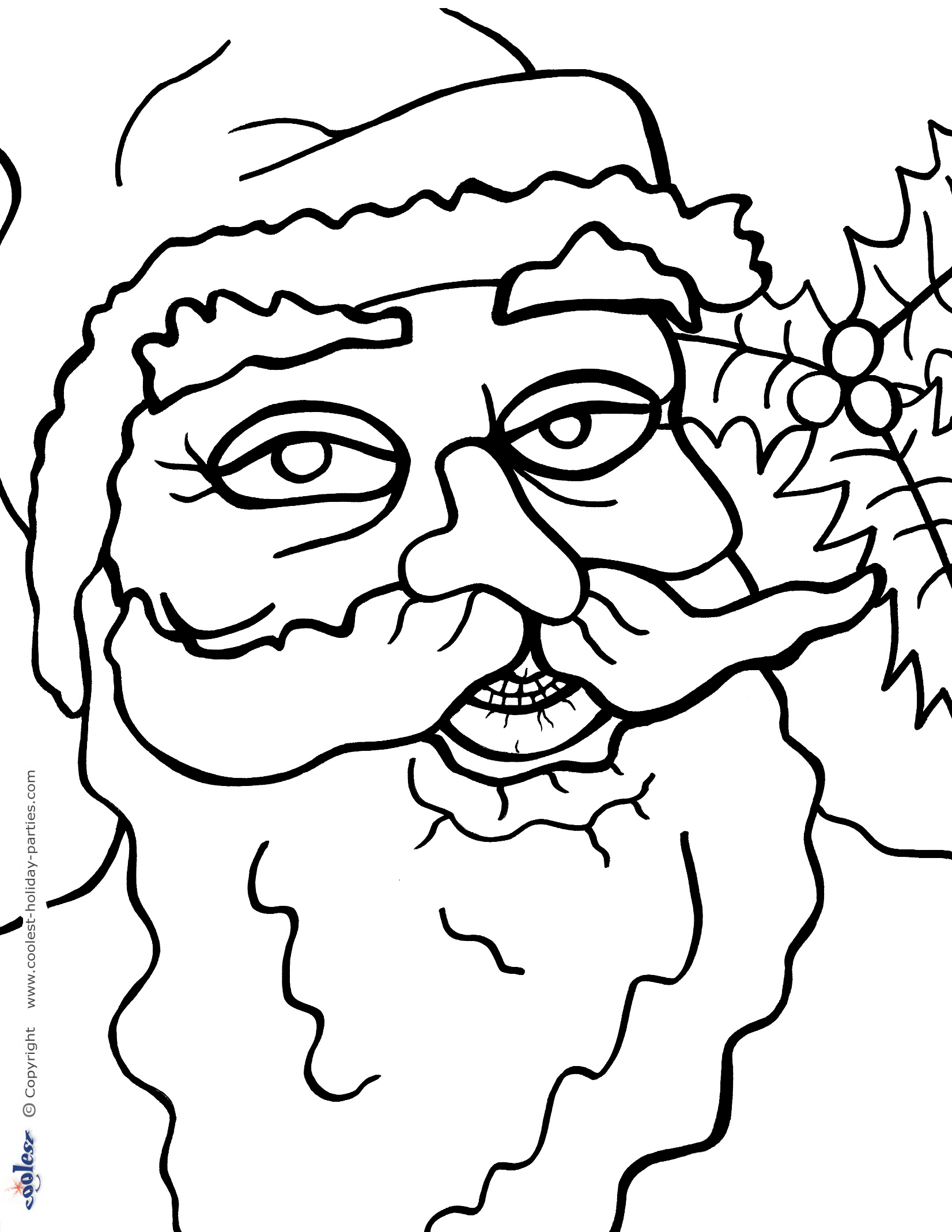 Printable christmas coloring page