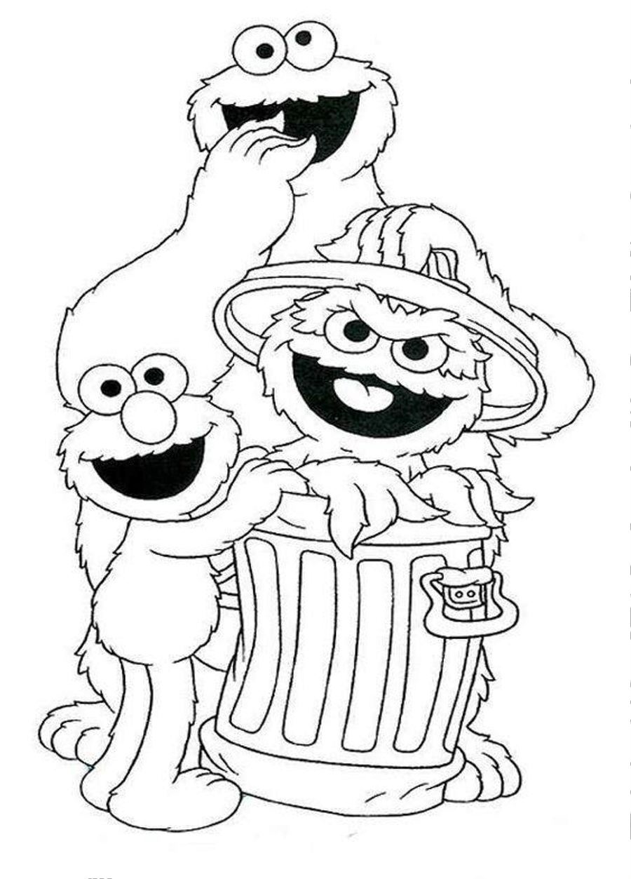 Printable sesame street coloring pages