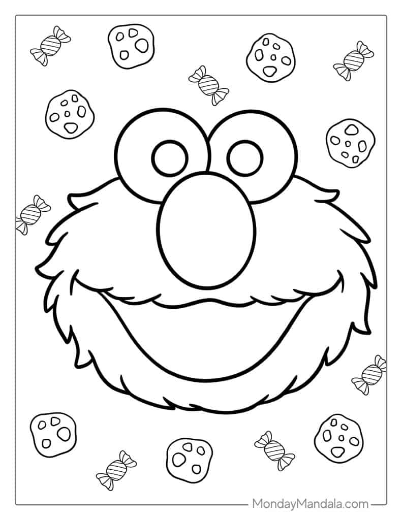 Elmo coloring pages free pdf printables