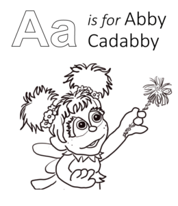 Sesame street character names coloring pages playing learning