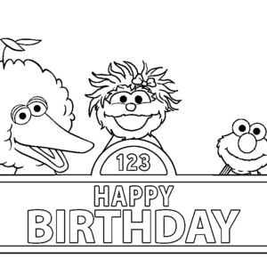 Sesame street coloring pages printable for free download