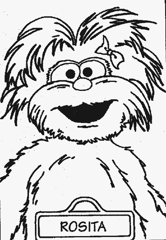 Rosita free printable sesame street coloring pages sesame street coloring pages sesame street coloring pages