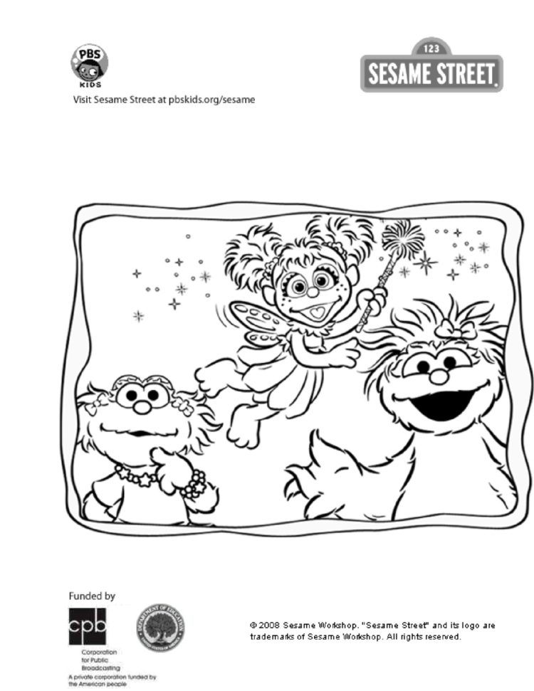 Abby zoe and rosita coloring page kidsâ kids for parents