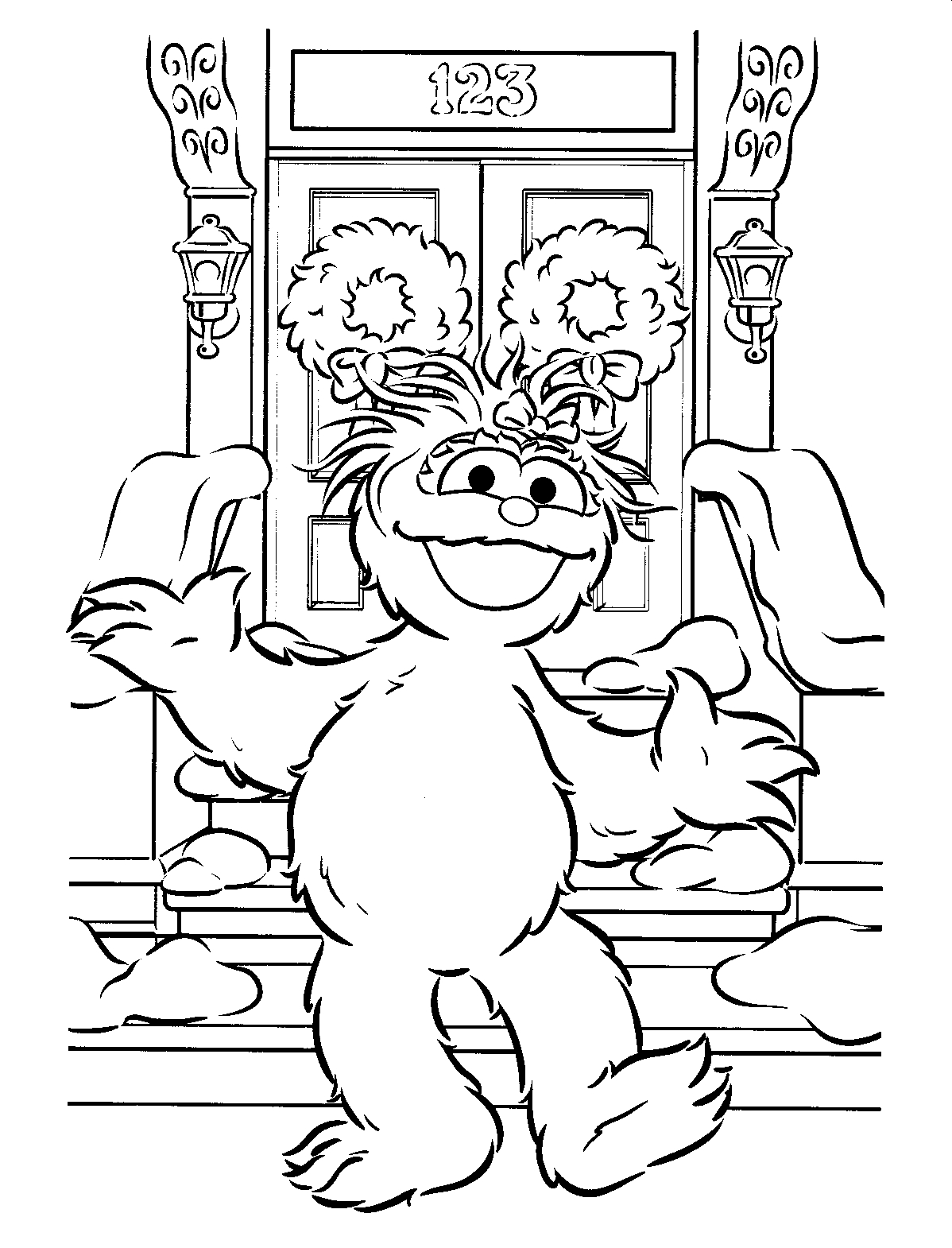 Sesame street cartoons â free printable coloring pages