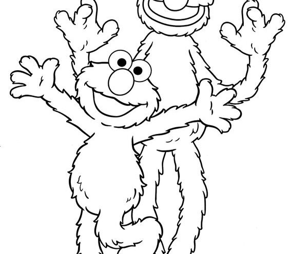 Free easy to print sesame street coloring pages