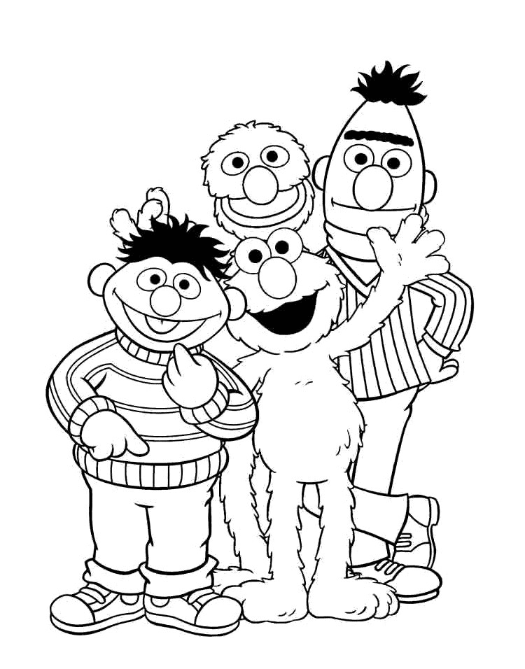 Sesame street coloring pages printable for free download