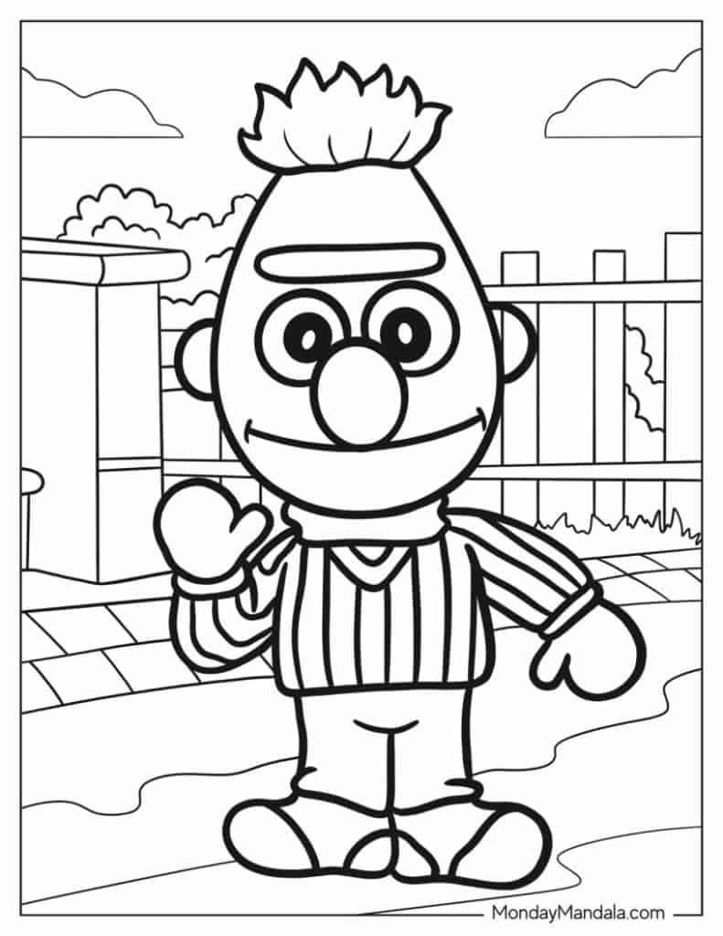 Sesame street coloring pages free pdf printables