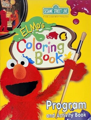 Elmos coloring book muppet