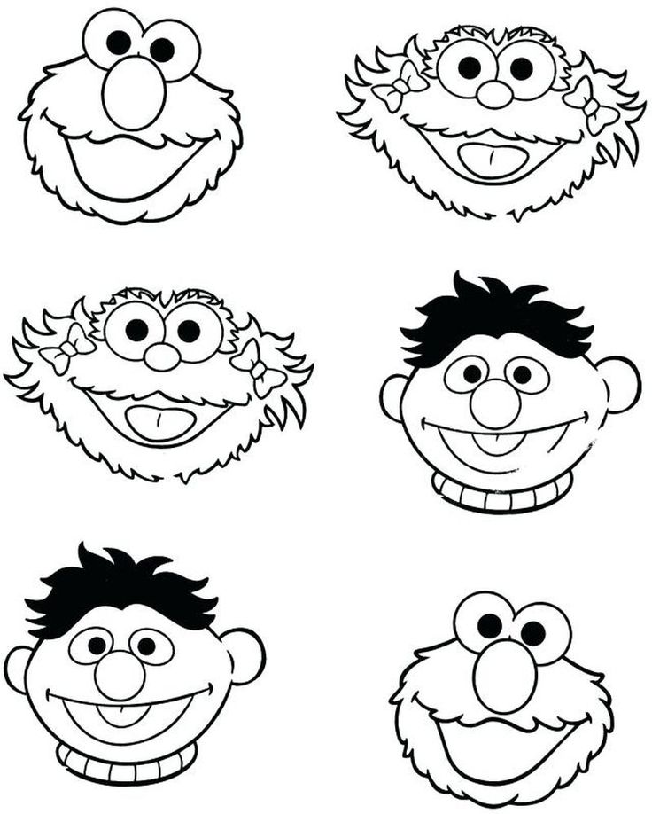 Printable sesame street coloring pages pdf