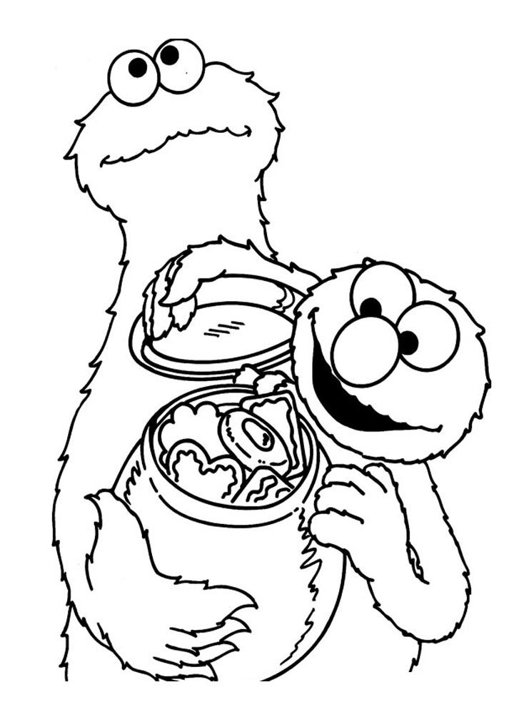 Sesame street coloring pages to print for kids