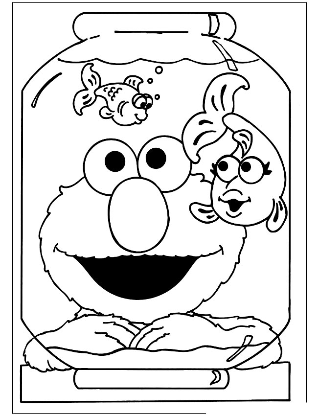 Sesame street coloring pages to print