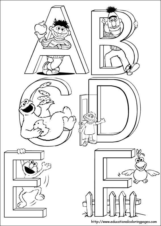 Sesame street coloring