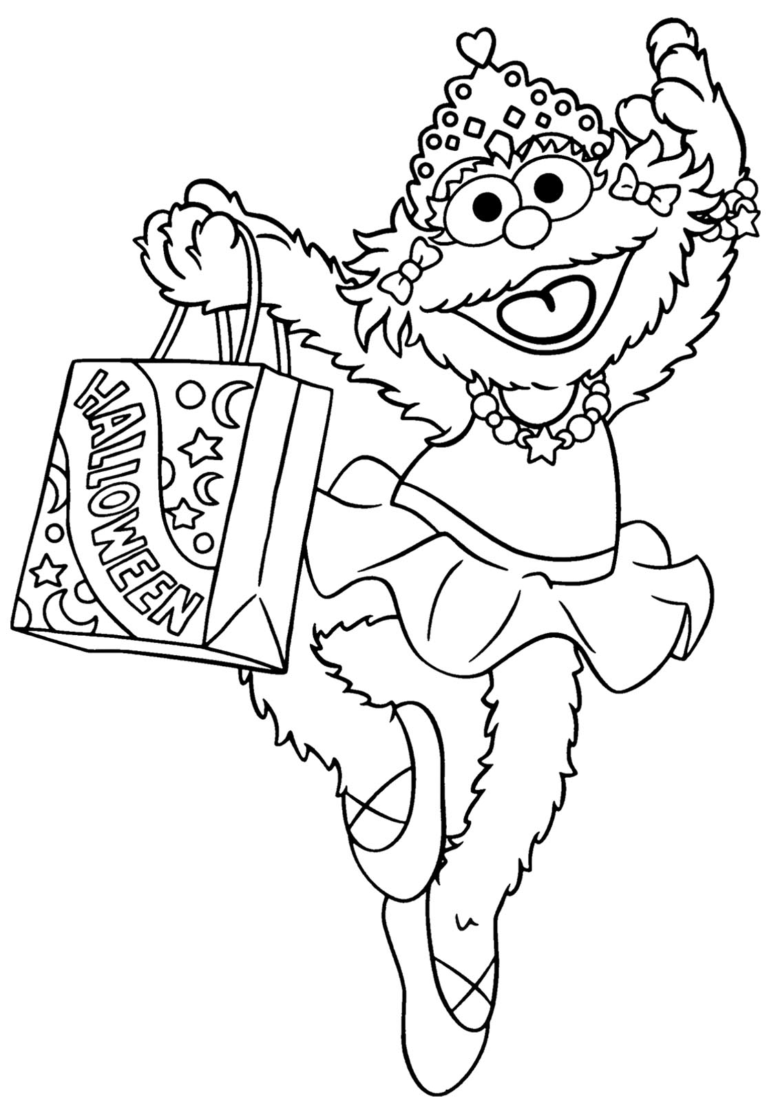 Sesame street coloring pages to print for kids