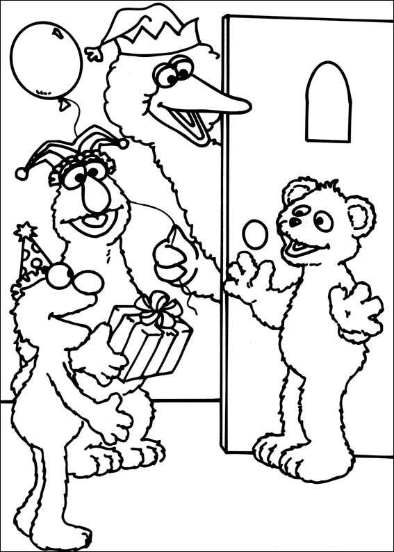 Free printable sesame street coloring pages for kids