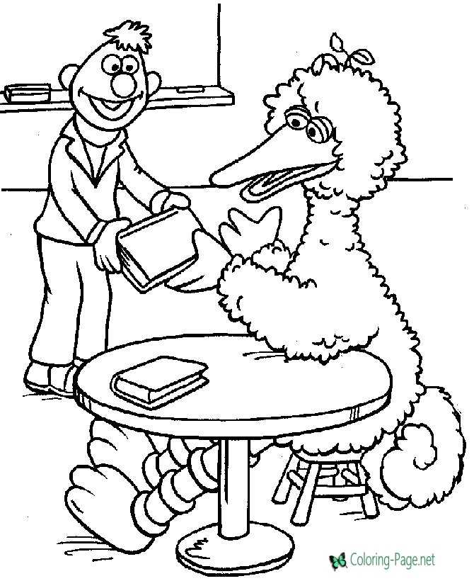 Sesame street coloring pages