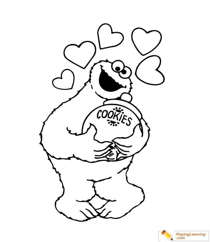 Easy sesame street coloring page free easy sesame street coloring page