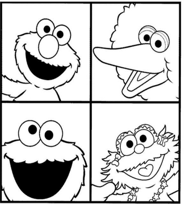 Coloring pages sesame street free coloring pages