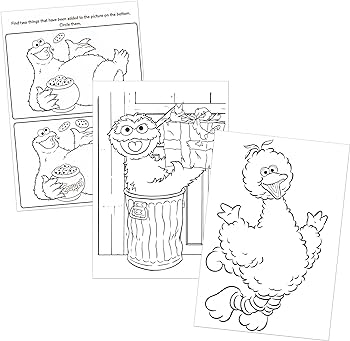 Sesame street gigantic coloring and activity book toys games