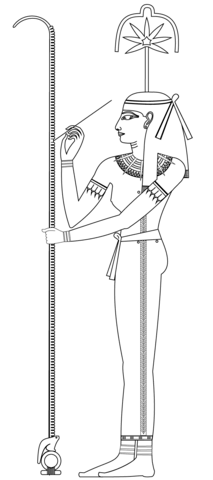 Seshat coloring page egyptian painting egyptian goddess tattoo ancient egypt for kids