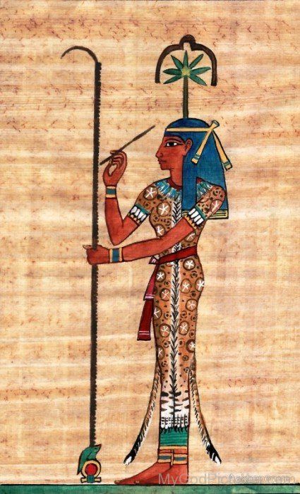 Portrait of goddess seshat