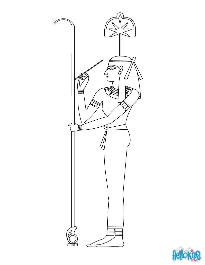 Goddess seshat for children coloring pages