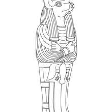 Anubis god of ancient egypt coloring pages