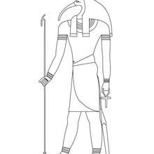 Thot god of egypt online coloring pages