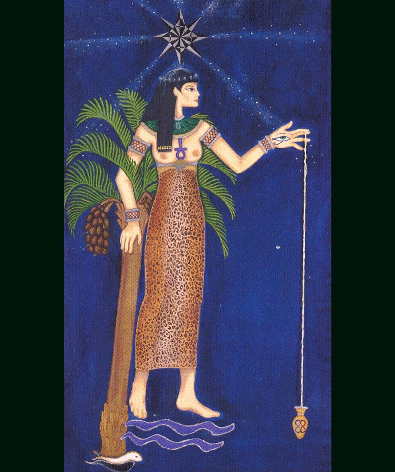 Sesat seshat seshet seshetta egyptian goddess x lithograph print original