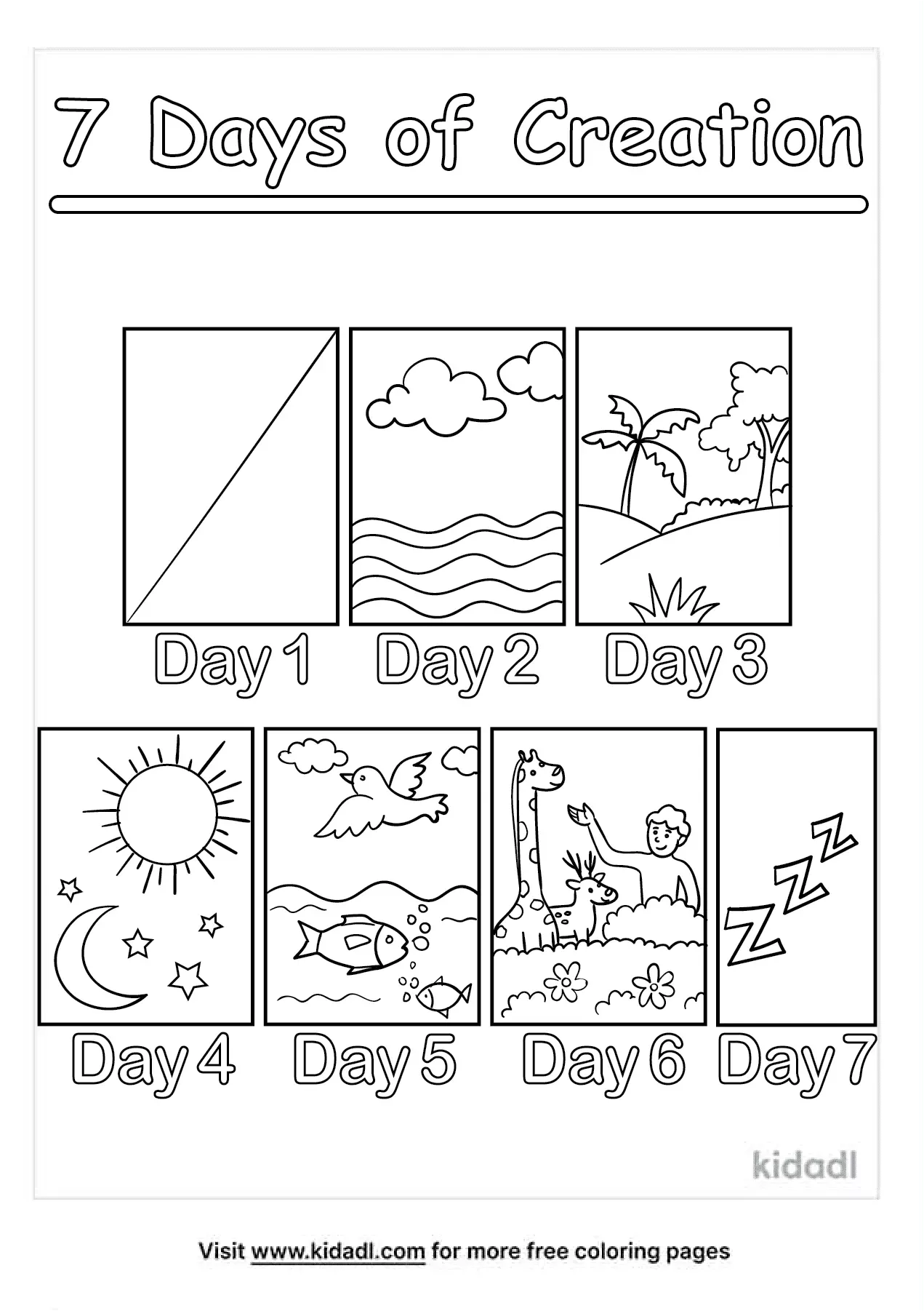 Free days of creation coloring page coloring page printables kidadl days of creation sunday school coloring pages creation coloring pages