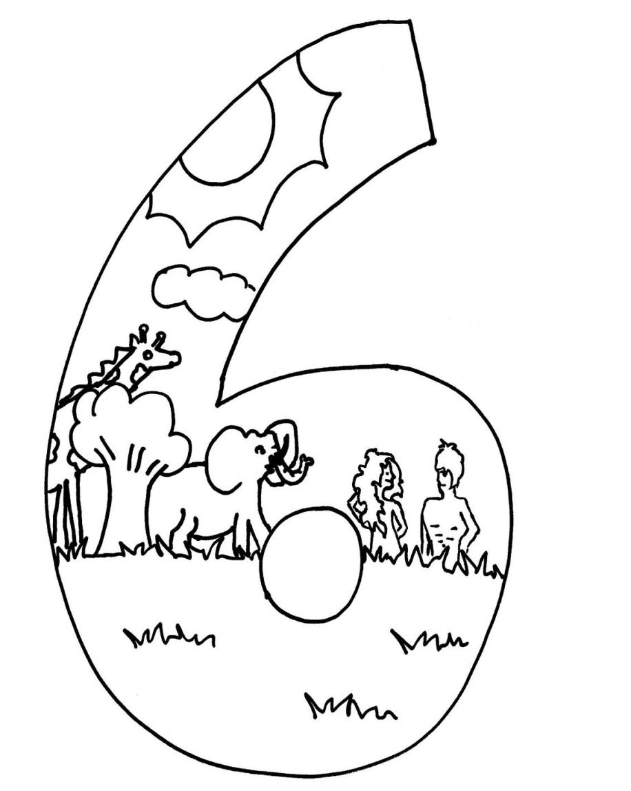 Creation coloring pages