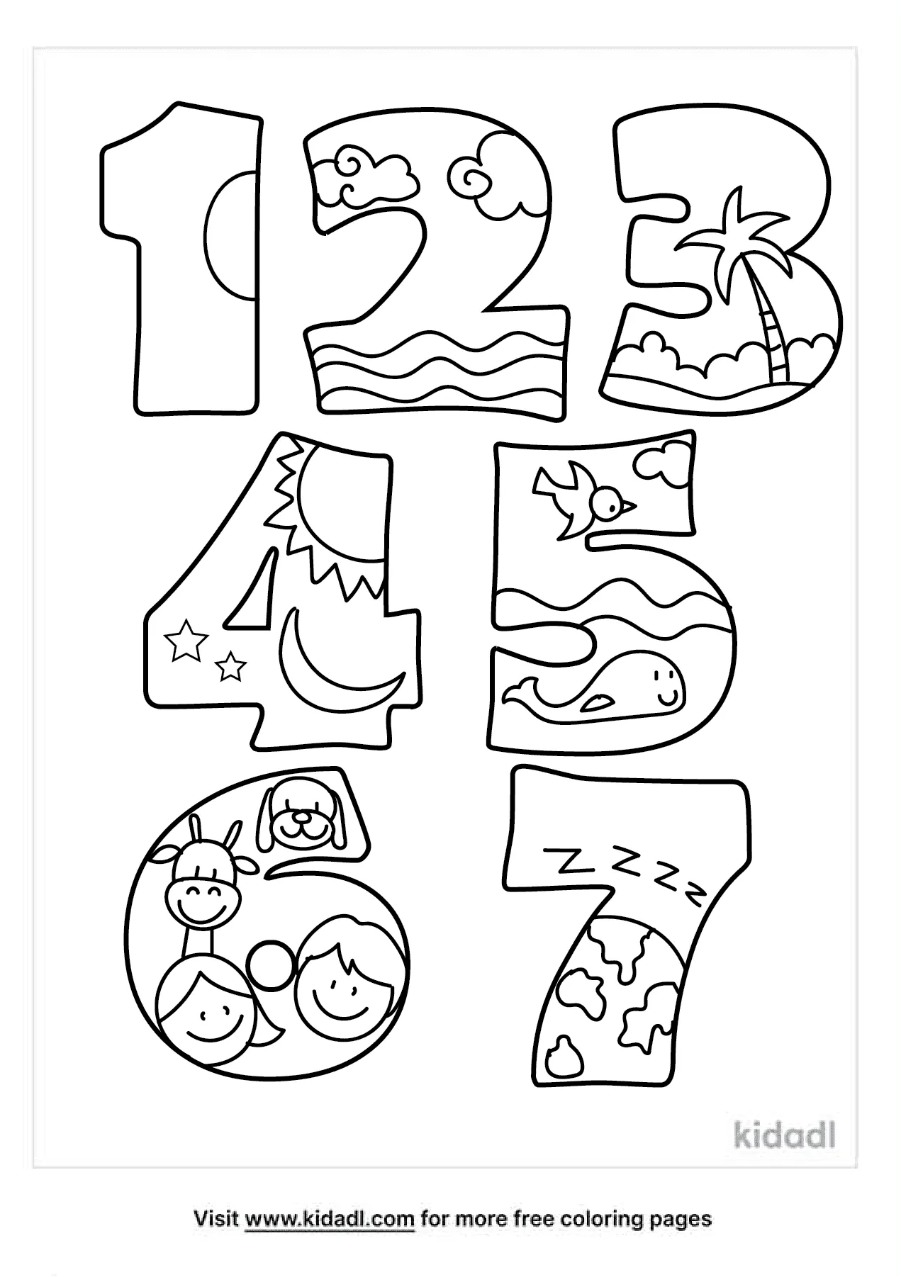 Free days of creation coloring page coloring page printables