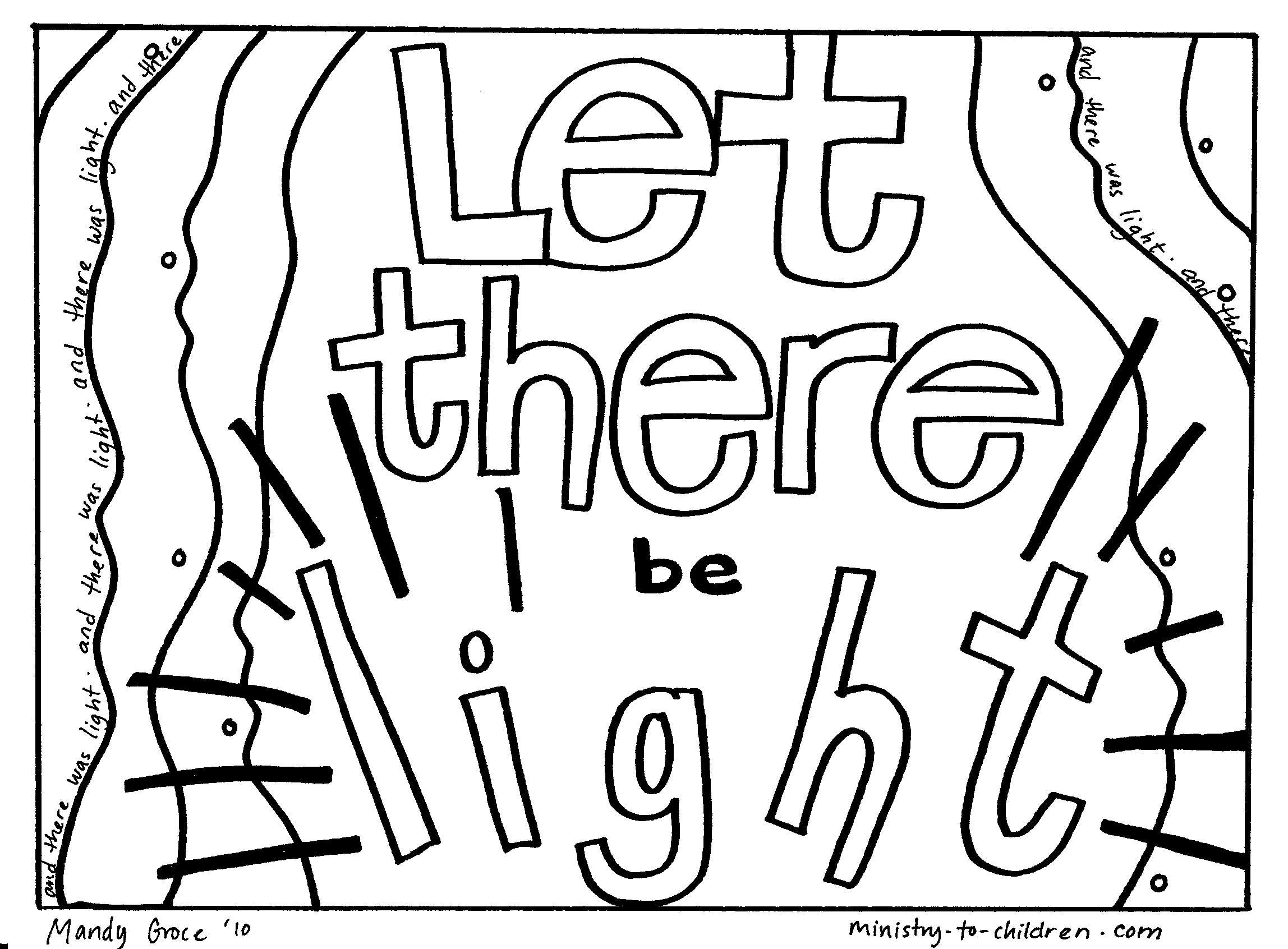 Creation coloring pages easy print pdf ministry