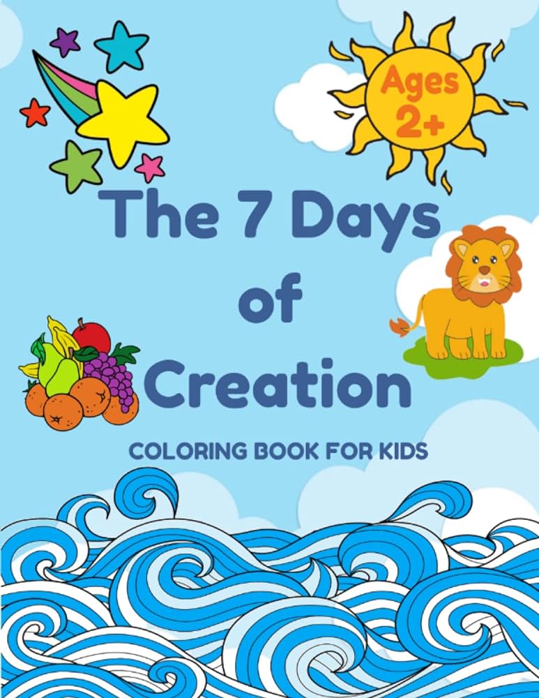 The days of creation coloring book for kids publishing yck books