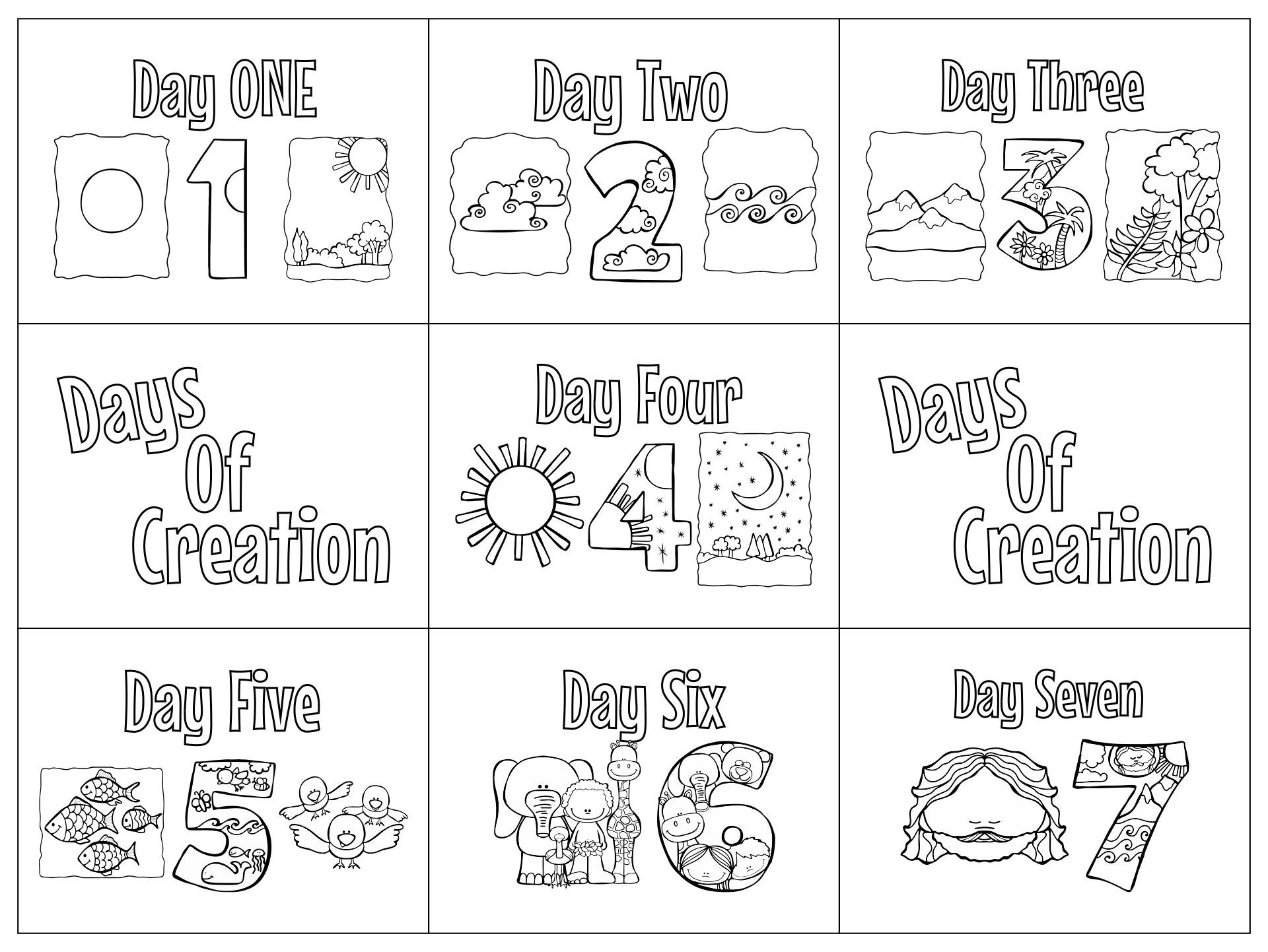 Best free printable creation activity pages pdf for free at printablee creation activities creation coloring pages bible activities for kids