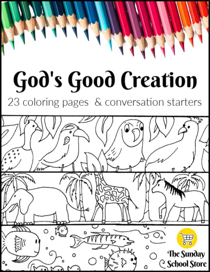 Creation coloring pages easy print pdf ministry