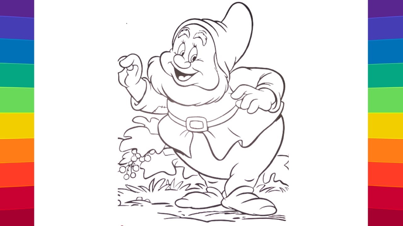 Happy coloring ðpages snow white and the seven dwarfs coloring book coloring videos