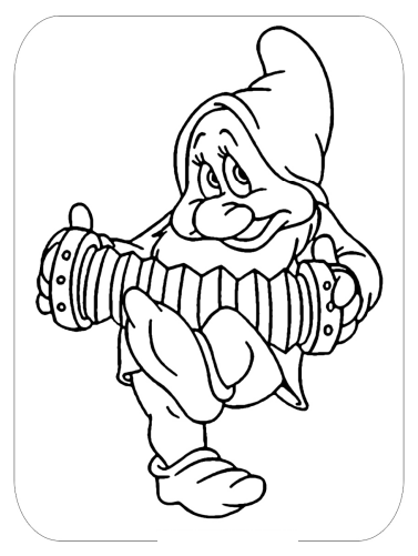 Snow white and the seven dwarfs coloring book made by teachers