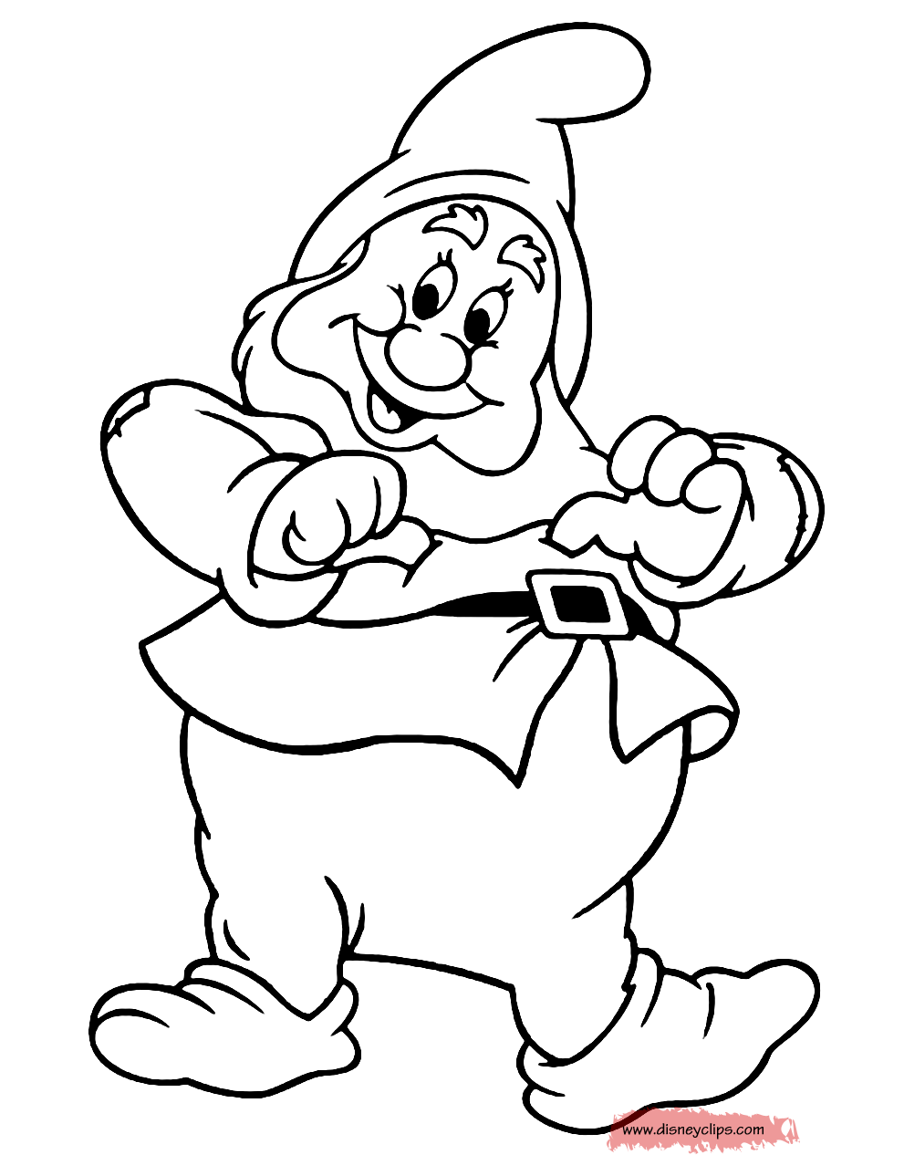 Snow white and the seven dwarfs coloring pages