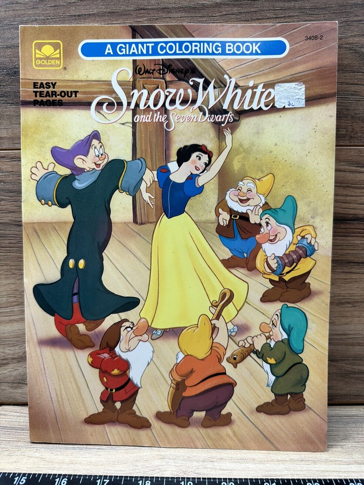 Disney snow white the seven dwarfs coloring book golden vintagenever colored