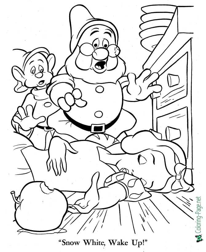 Snow white coloring pages