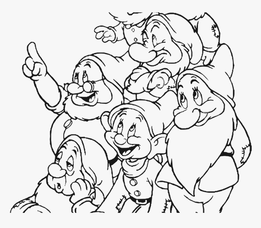 Coloring pages snow the seven dwarfs democraciaejustica