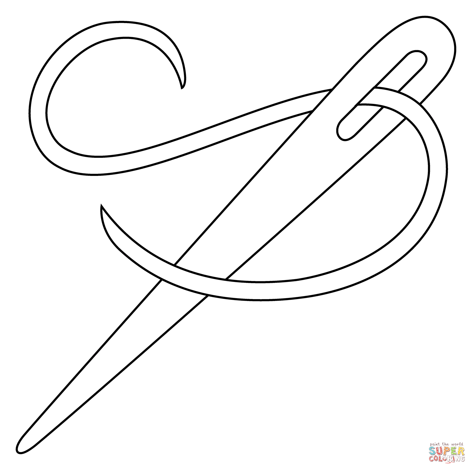 Sewing needle emoji coloring page free printable coloring pages