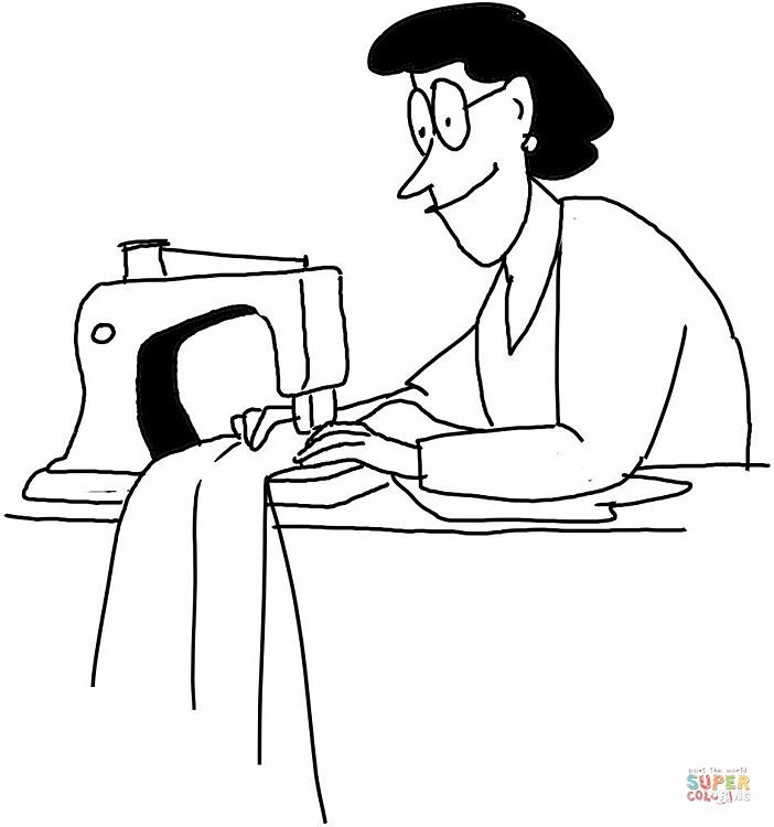 Sewing machine coloring page free printable coloring pages coloring pages sewing for beginners free printable coloring pages