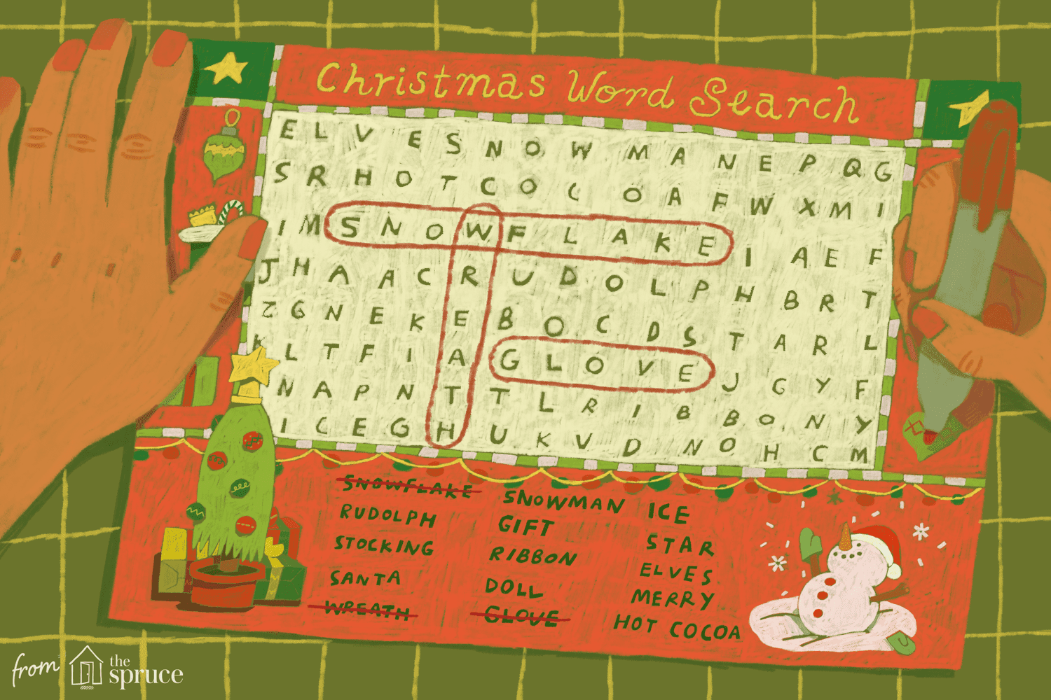 Free christmas word search puzzles for kids