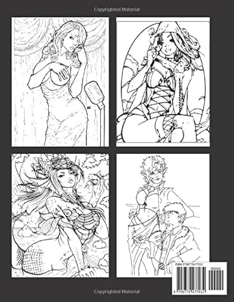 Grimm fairy tales adult coloring book grimm fairy tales adult sexy illustrations with high quality in black and white with grayscale perfect coloring book for adults grayscale life color